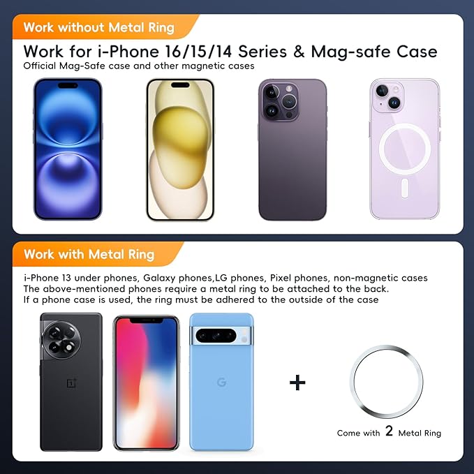 Vacuum Magnetic Suction Phone Holder